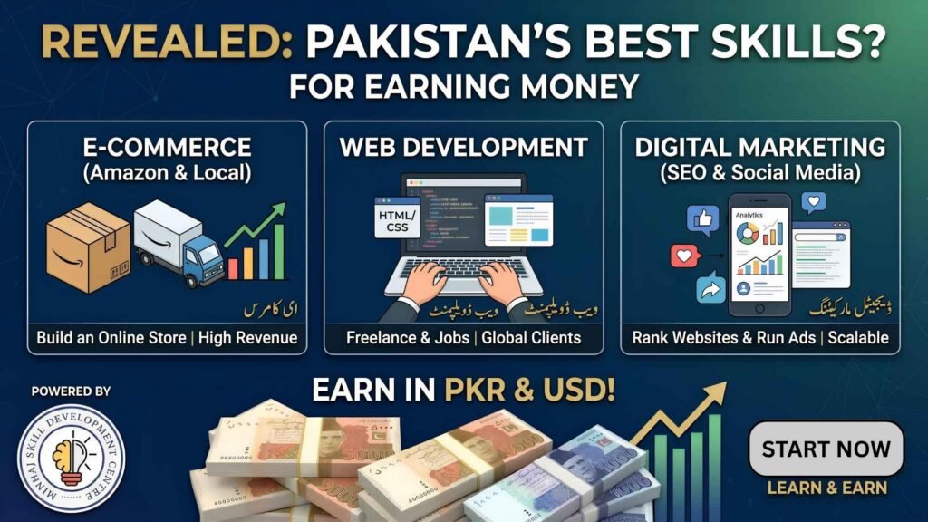 which skill is best for earning money in pakistan