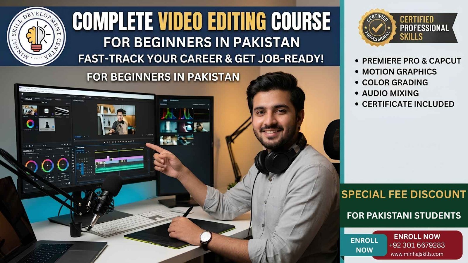 #1 Video Editing Course For Beginners In Pakistan
