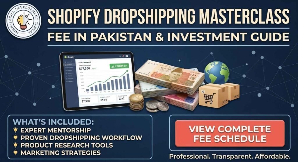 shopify dropshipping course fee in pakistan