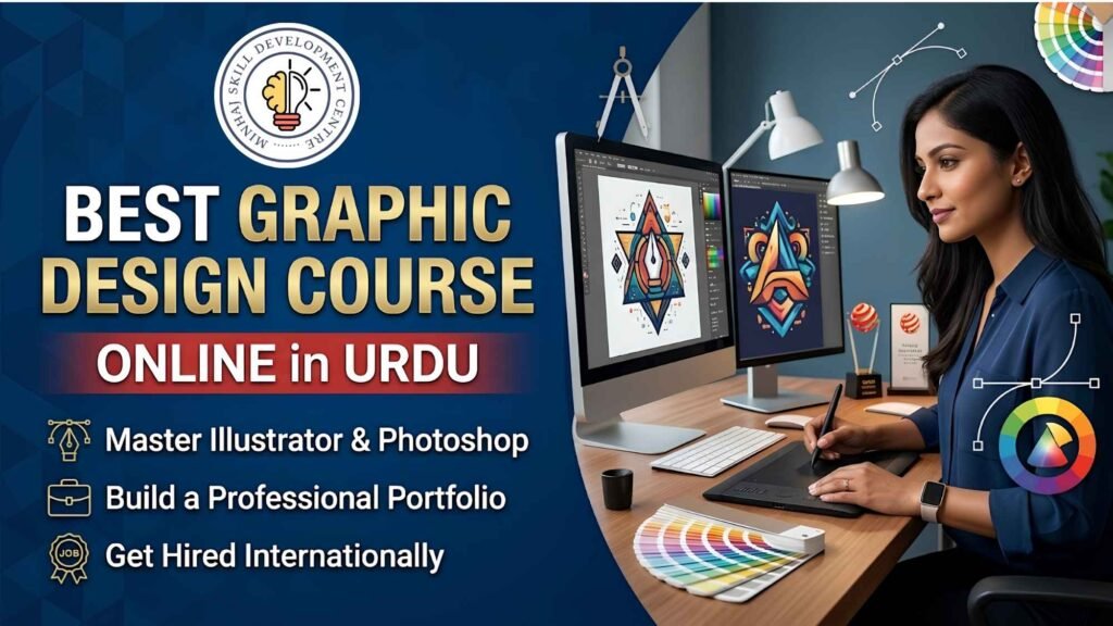 best graphic design course online in urdu