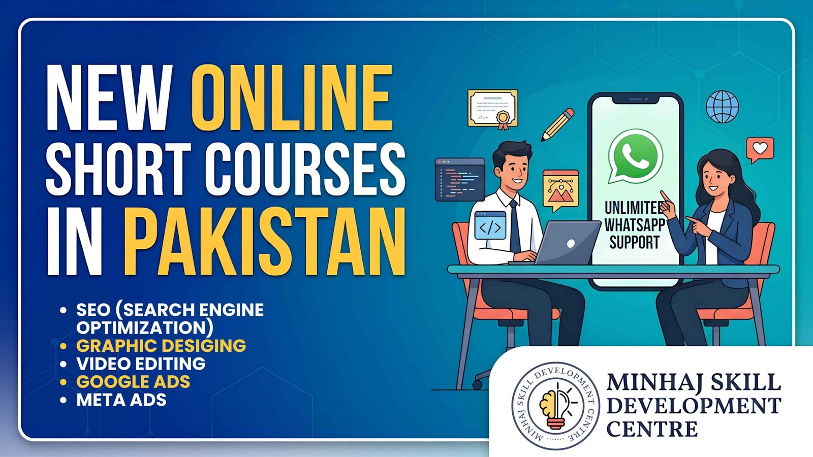 Top 5 online short courses in pakistan with whatsapp support!