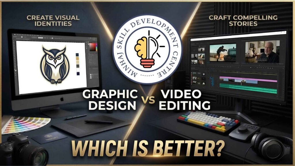 graphic design vs video editing which is better